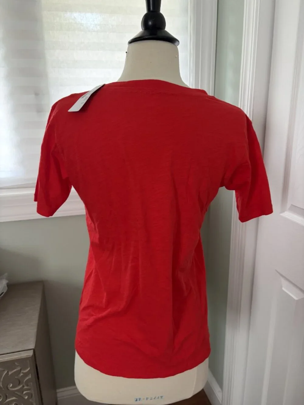 J Crew Bellissima T Shirt, Red, XS, NWT